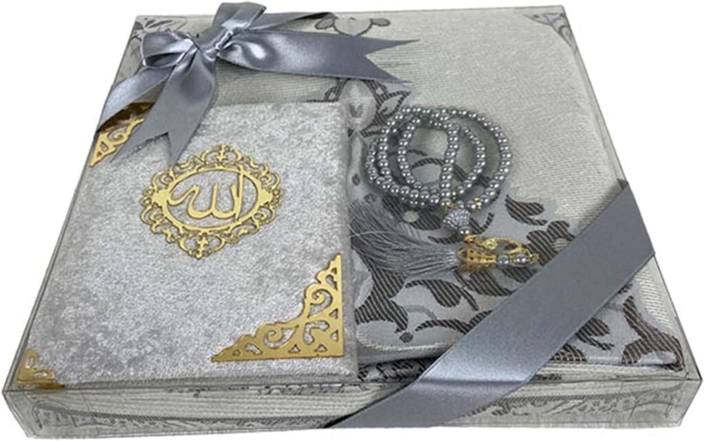 Imani Aksa Coffret Cadeau Musulman-(Tapis de prière, tasbih